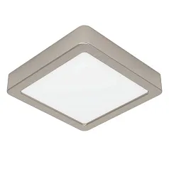 купить красивые 900593 Накладной светильник диммируемый FUEVA 5, 11W (LED), 3000K, L160, B160, H28, сталь, матовый никель / пластик, белый