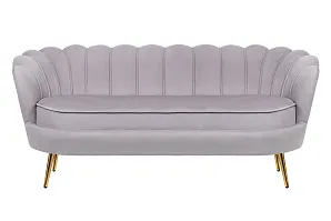 Дизайнерский диван для гостиниц Pearl Triple Grey в интерьере