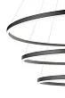 Люстра Orblaze 3 rings 1000 black №7 в Москве