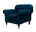 Классическое кресло Kavita Dark Blue №1 в Москве