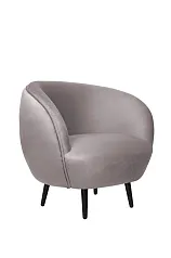 купить стильное Мягкое кресло Small Benee Grey на черных ножках