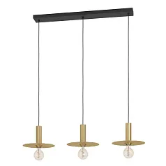 купить стильные 900732 Люстра ESCANDELL, 3X40W (E27), L950, B250, H1100, сталь, черный, матовая латунь
