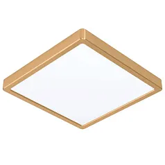 фото 900184 Светодиод Настенно-потолочный светильник FUEVA 5,20,5W(LED), 285x285, 2400lm, 3000K, сталь, латунь в интерьере
