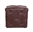 Дизайнерский пуф Amrit Brown Leather №1