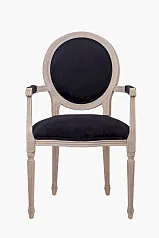 купить Мягкий стул с подлокотниками Delo Arm Black Velvet в интернет-магазине