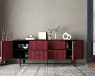 Комод две дверки и четыре ящика "Эмерсон (Emerson)" арт EM19/red/L №1