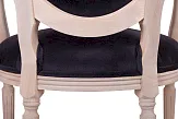 Мягкий стул с подлокотниками Delo Arm Black Velvet №4 в Москве