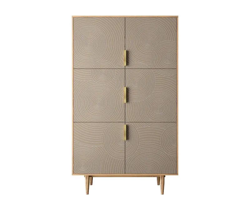 Большой комод с шестью дверками "Лайн (Line)" R20/beige