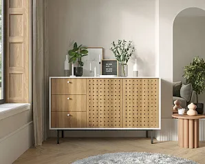 купить красивый Комод с дверками и ящиками КОТО (KOTO) арт KT26 в интернет-магазине
