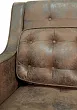Прямой двухместный диван Hublon фиолетовый №2 в Москве