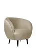 Мягкое кресло Small Benee Taupe на черных ножках №0