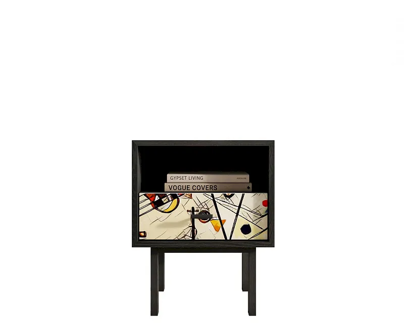Тумбочка с нижним ящиком "Эмерсон (Emerson)" by Kandinsky арт EM17/Print_01