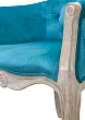 Низкое кресло ретро Kandy Blue Velvet №4 в Москве