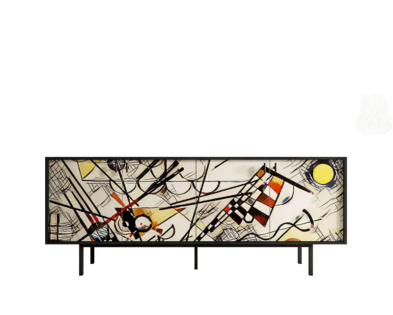 Комод с четыремя дверками "Эмерсон (Emerson)" by Kandinsky арт EM01/Print_01