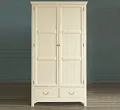 Бежeвый двухстворчатый шкаф "Оливия (Olivia)"   арт GA2004C №1