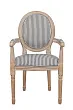 Мягкий стул с подлокотниками Volker Arm Black Pinstripe №0 в Москве