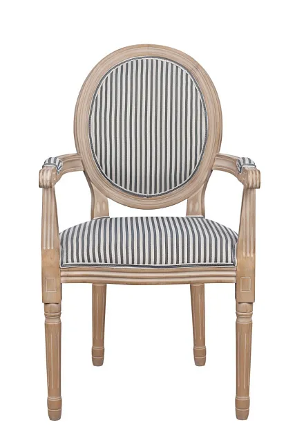 Мягкий стул с подлокотниками Volker Arm Black Pinstripe в Москве Мягкий стул с подлокотниками Volker Arm Black Pinstripe в Москве