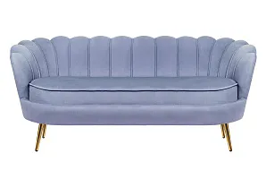 Трехместный диван ракушка для гостиниц Pearl Triple Blue на заказ в интернет-магазине