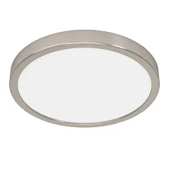 красивые 900585 Накладной светильник диммируемый FUEVA 5, 20,5W (LED), 3000K, ?285, сталь, матовый никель / пластик, белый на заказ
