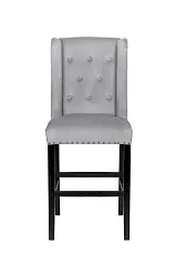 Дизайнерский барный стул Skipton Grey Velvet в интерьере