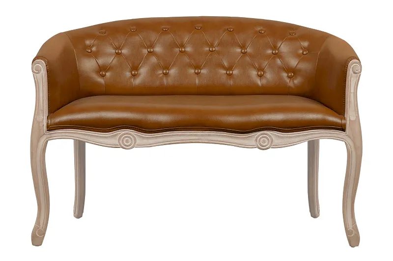 Двухместный дизайнерский диван Kandy Double Brown