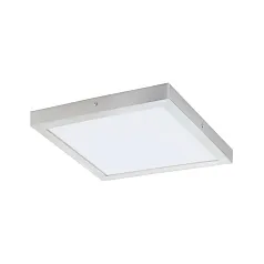 фото 97265 Светодиодный накладной светильник FUEVA 1, 25W(LED), 2500lm, 400х400, H30, алюминий, cеребряный/ в интерьере