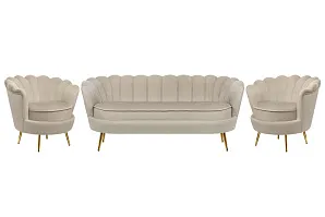 красивый Комплект кресел и дивана ракушка Pearl Triple Taupe