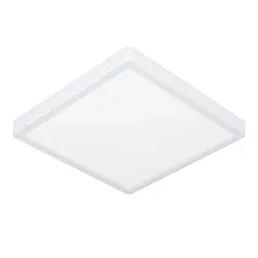 красивые 900592 Накладной светильник диммируемый FUEVA 5, 20,5W (LED), 3000K, L285, B285, H28, сталь, белый / пластик, белый на заказ