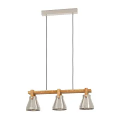 красивые 43952 Люстра CAWTON, 3X40W (E27), L760, B160, H1100, сталь, дерево, коричневый на заказ