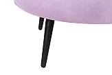Низкое кресло ракушка Pearl Purple на черных ножках №5