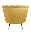 Низкое кресло ракушка Pearl Yellow №3 в Москве