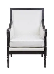 стильное Классическое американское кресло Colin White Leather