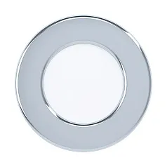 99204 Светодиодный встраиваемый светильник FUEVA 5, 2,7W (LED), ?86, ET26, IP44, 300lm, 3000K, сталь, хро в интернет-магазине