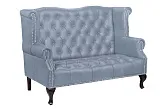 Кожаный дизайнерский диван лофт Royal Sofa Grey №1 в Москве