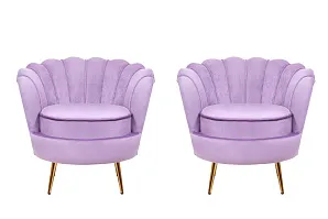 купить красивое Комплект кресел ракушка Pearl Purple
