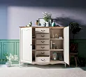 Комод "Леонтина" с шестью ящиками и дверками арт LT50 №0 в Москве