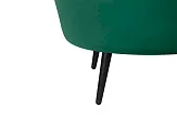Низкое кресло ракушка Pearl Green V2 на черных ножках №6
