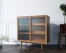 Буфет "Бруни (Bruni)" с дверками и витражными стеклами арт BR60 №4