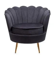 купить красивое Низкое кресло ракушка Pearl Black в интернет-магазине