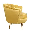 Низкое кресло ракушка Pearl Yellow №2 в Москве
