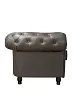 Диван из коричневой кожи Chesterfield Brown Leather 2S №2 в Москве