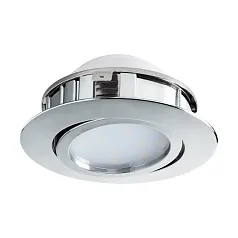 заказать 95848 Светодиодный встраиваемый светильник PINEDA регулир., 1х6W(LED), ?84, пластик, хром