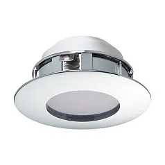 купить стильные 95818 Светодиодный встраиваемый светильник PINEDA, 1х4,9W(LED), ?78, IP44, пластик, хром в интернет-магазине