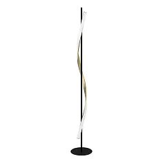 902138 Светодиод торшер с регулировкой цветовой температуры CONAPRATO, 20W(LED), 2700-6500K, 2500lm, алюминий, сталь, черный, латунь состаренный, белы на заказ в интернет-магазине