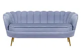 Трехместный диван ракушка для гостиниц Pearl Triple Blue №0 в Москве