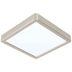 99241 Светодиодный накладной светильник FUEVA 5, 16,5W (LED), 210х210, H28, 1800lm, 3000K, сталь, нике в интерьере