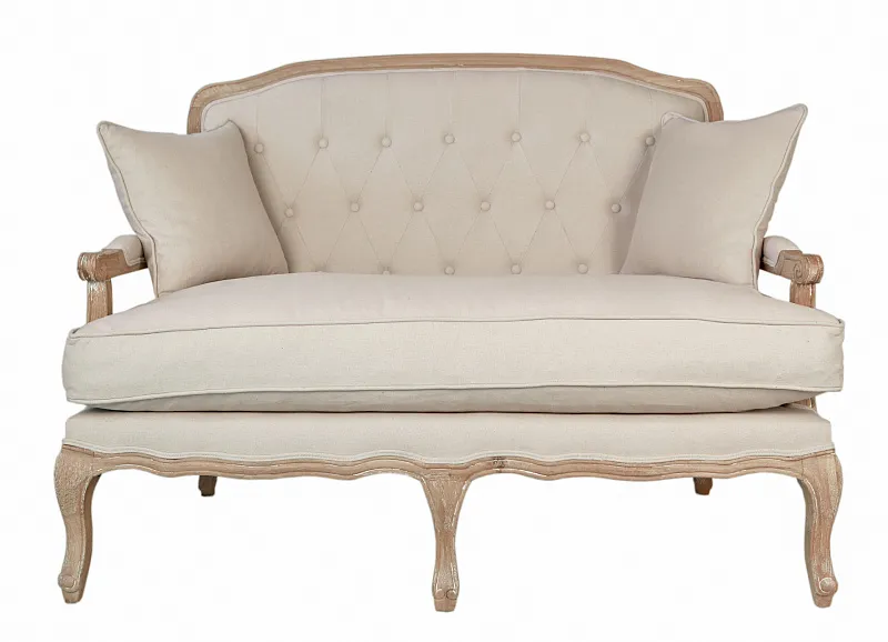 Прямой диван модерн Yareli Beige V2 бежевый