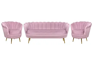 купить Комплект кресел и дивана ракушка Pearl Triple Pink в интернет-магазине