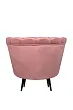 Низкое кресло ракушка Pearl Pink V3 на черных ножках №3