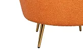 Низкое кресло ракушка Pearl Orange Boucle №6 в Москве